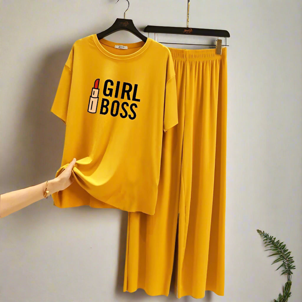 Yellow Bossy Girl Nightwear