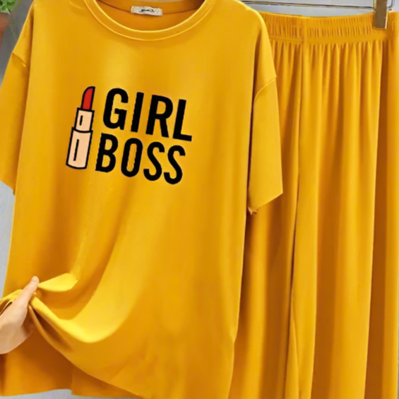 Yellow Bossy Girl Nightwear