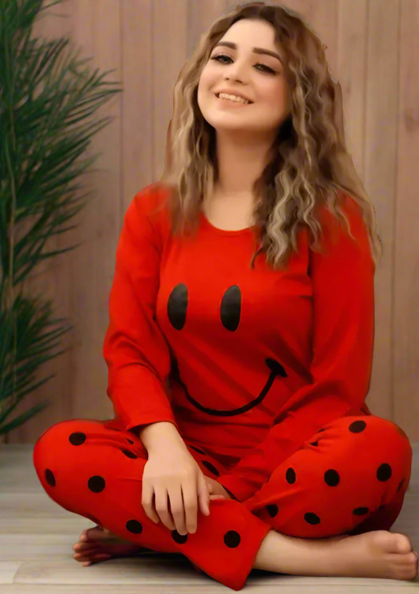 Red Smile Nightwear - Full Sleeves