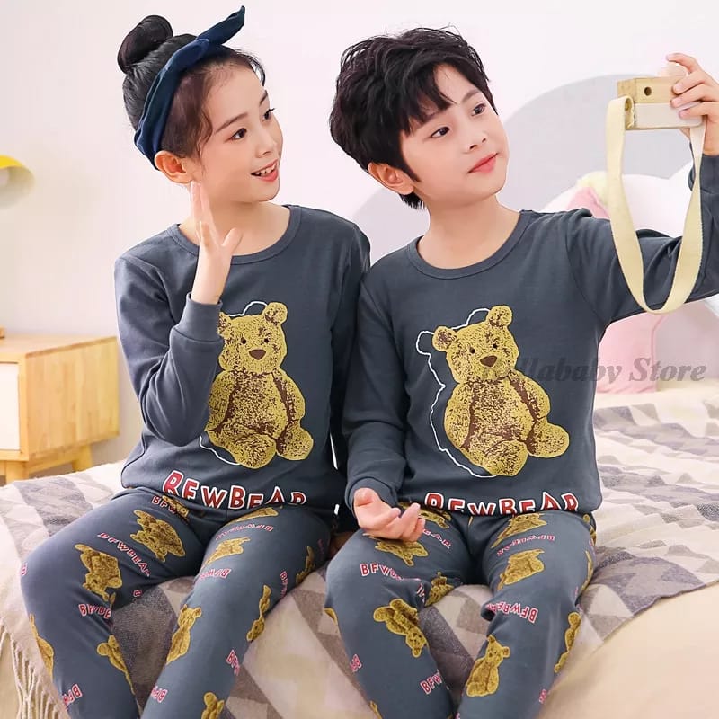 Teddy Gray Printed Kid's Suit (950 each)