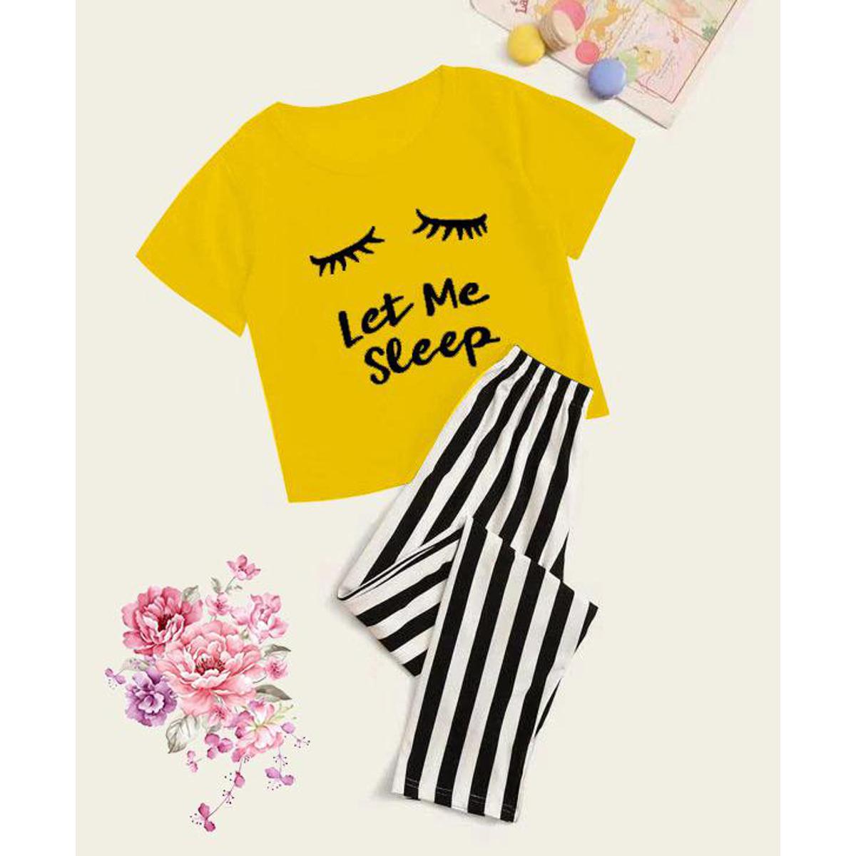 Yellow Lemme Sleep Night Dress